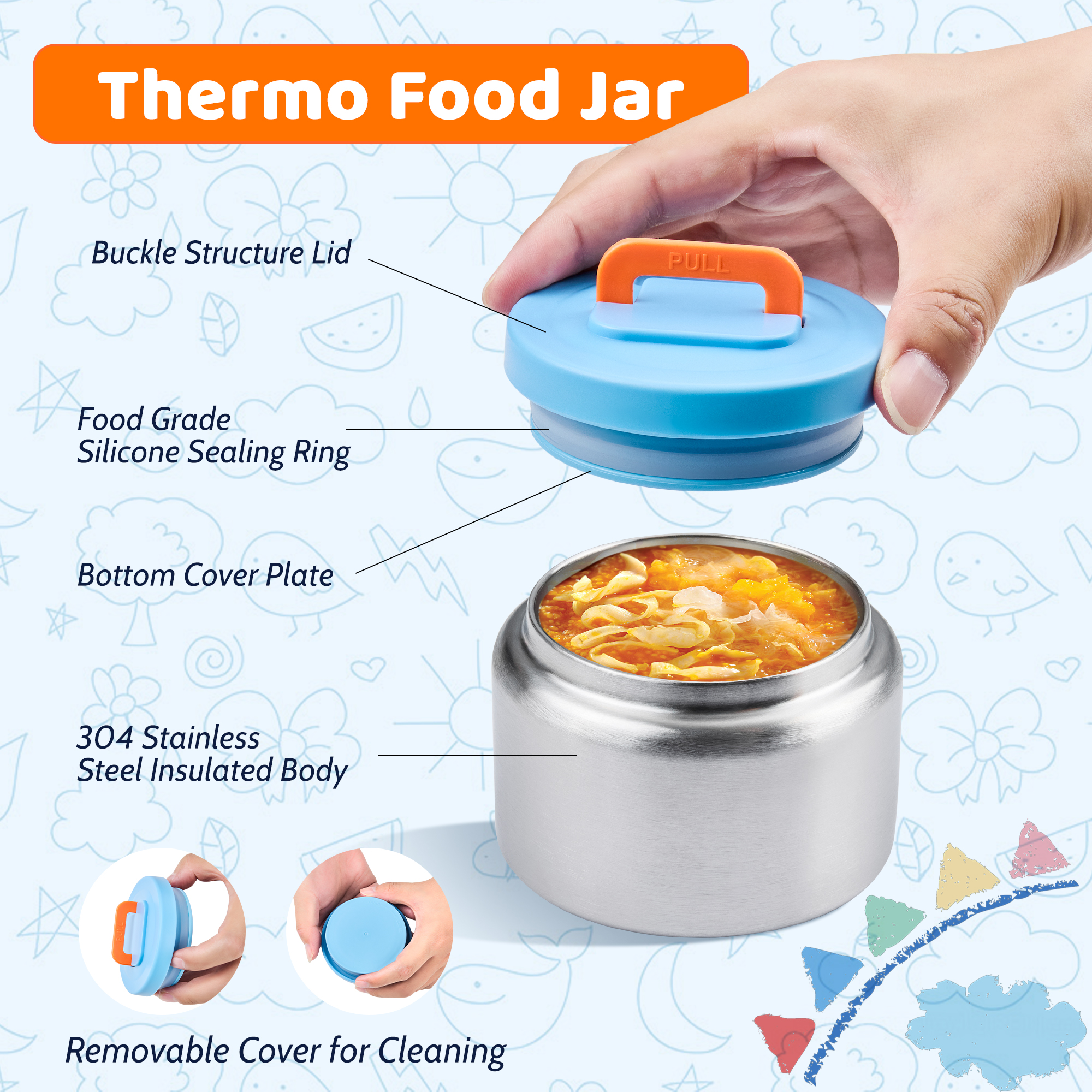 Bento Lunch Box for Kids with  - Food Storage Baby ulasan dan harga