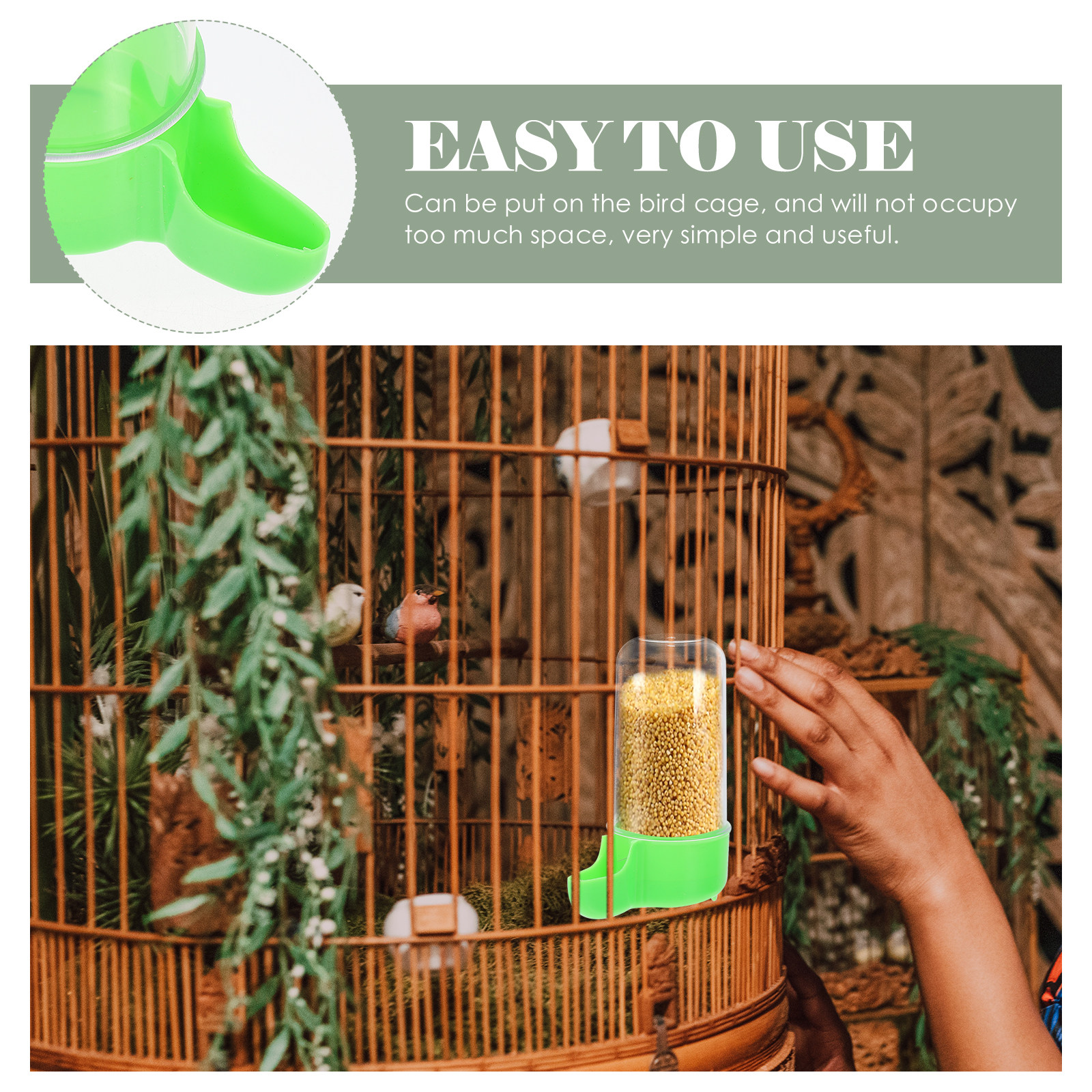 2Pcs Bird Food Storage Box Pla - Food Storage For Long Term ulasan dan harga