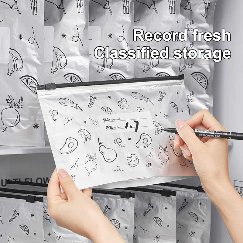10Pcs/Bag Silver Foil Food Fre - Food Storage Ziploc Bags ulasan dan harga