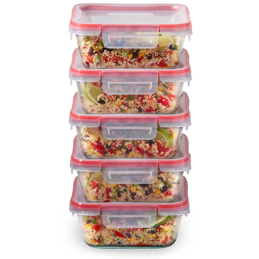 Freshlock 5Pack, 4 Cup Glass F - Food Storage Glass Set ulasan dan harga